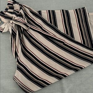 Elegant Striped Wide Leg Pants